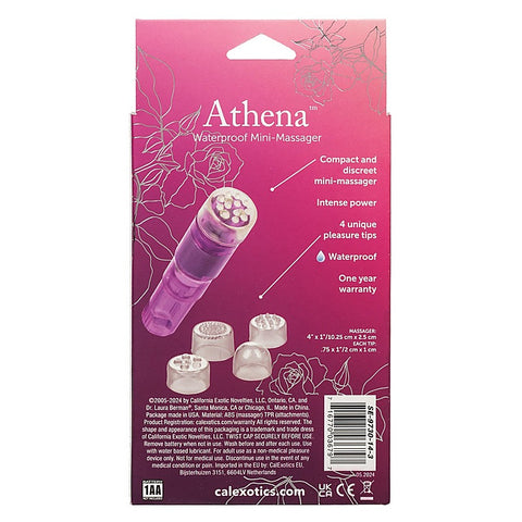 Athena Waterproof Mini Massager by California Exotics - Personal Massagers