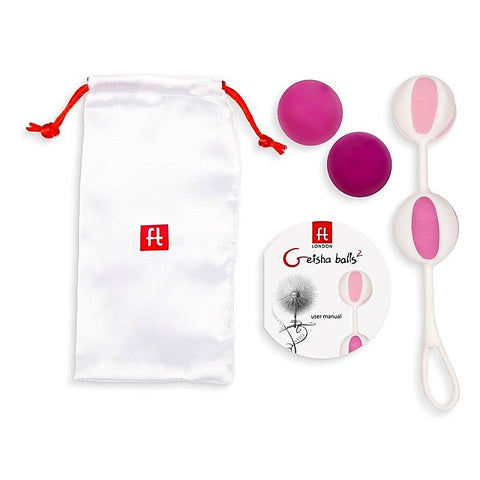 Geisha Balls 2 Pink Kegel Exerciser by Gvibe - Personal Massagers