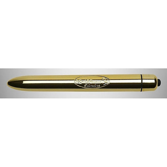 Rocks Off RO 150mm Slimline 10 Speed Gold - Waterproof Vibrators