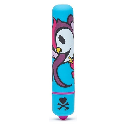 tokidoki Single Speed Mini Bullet Vibrator Blue Skull Bird - Personal Massagers