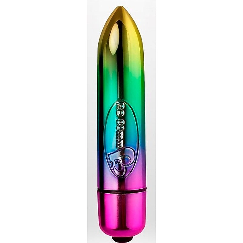 Premium 7 Speed 80mm Rainbow by Rocks Off - Bullet Vibrators
