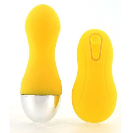 Confetti Wicked Wireless Contour Egg Yellow - Remote Control Vibrators