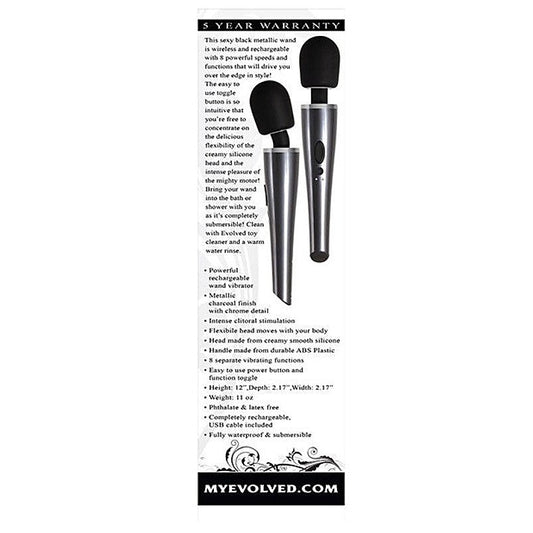 Evolved Mighty Metallic Pleasure Wand - 5-Year Warranty - Body Wands
