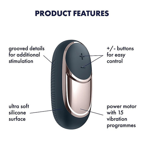 Dark Desire Layon 15 Functions Clitoral Massager - Clit Ticklers and Pulsators
