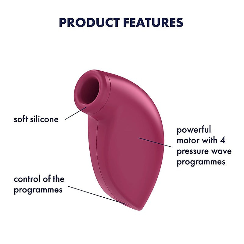 One Night Stand Silicone Clitoral Vibrator by Satisfyer - Clit Ticklers and Pulsators