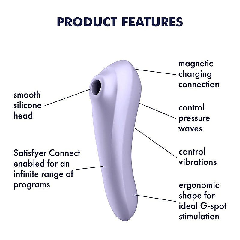 Dual Pleasure Air Pulse Clitoral and G Spot Vibrator - Clit Ticklers and Pulsators