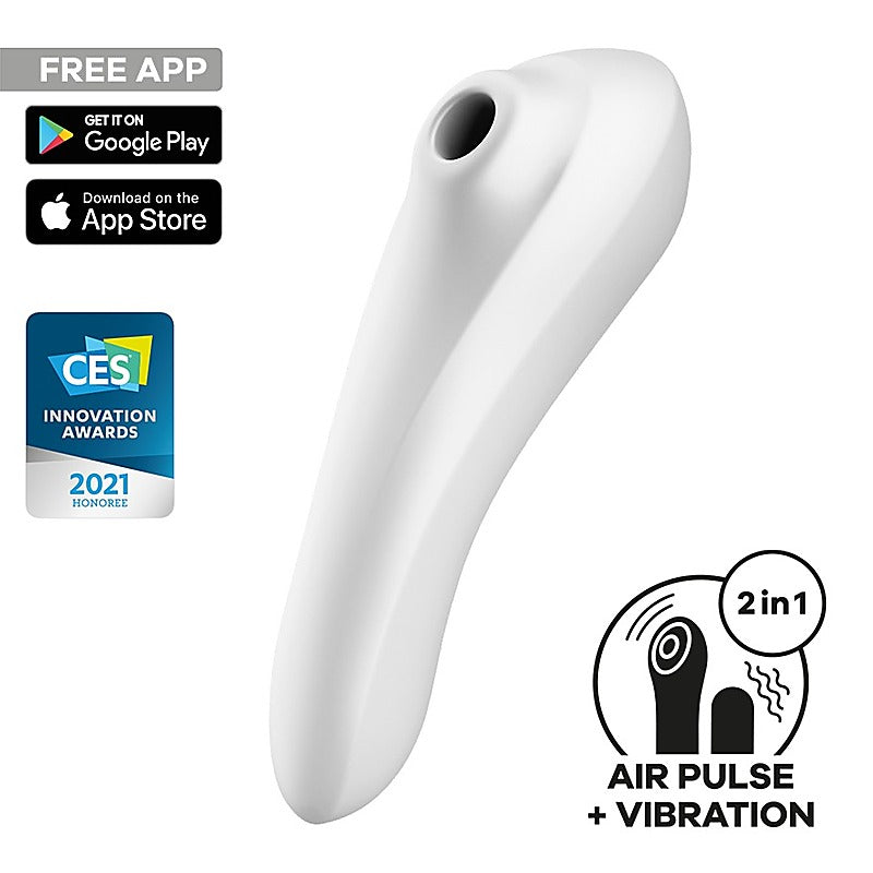 Dual Pleasure Air Pulse Clitoral and G Spot Vibrator - Clit Ticklers and Pulsators
