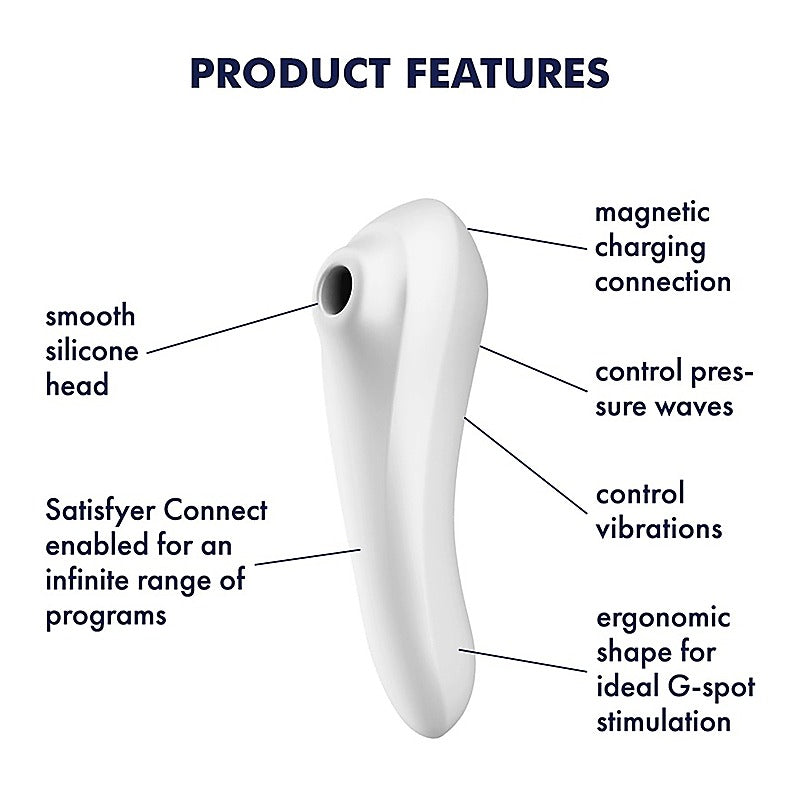 Dual Pleasure Air Pulse Clitoral and G Spot Vibrator - Clit Ticklers and Pulsators