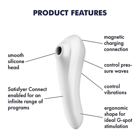 Dual Pleasure Air Pulse Clitoral and G Spot Vibrator - Clit Ticklers and Pulsators