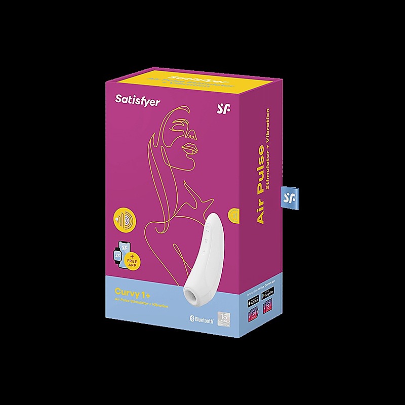 Curvy 1+ App Controlled Air Pulse Vibrating Clitoral - Clit Ticklers and Pulsators
