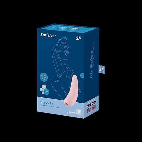Curvy 2+ Mobile App Connected Clitoral Massager by Satisfyer - Clit Ticklers and Pulsators