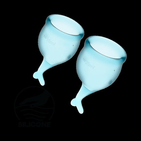 Satisfyer Feel Secure Medical Grade Silicone Menstrual Cups - Condoms