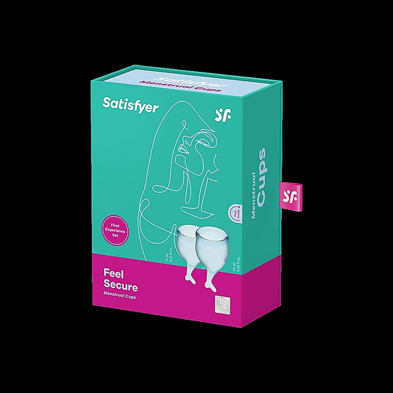Satisfyer Feel Secure Medical Grade Silicone Menstrual Cups - Condoms