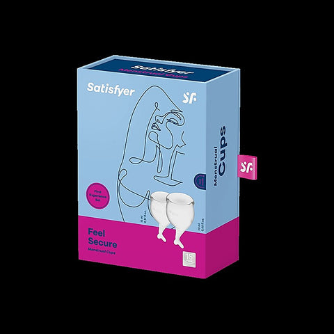 Satisfyer Feel Secure Medical Grade Silicone Menstrual Cups - Condoms