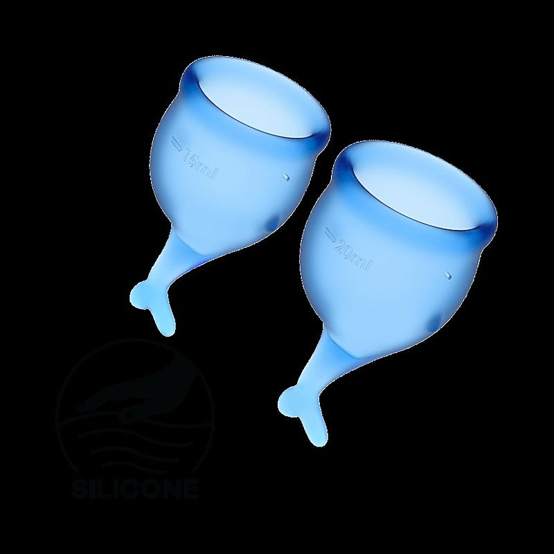 Satisfyer Feel Secure Medical Grade Silicone Menstrual Cups - Condoms
