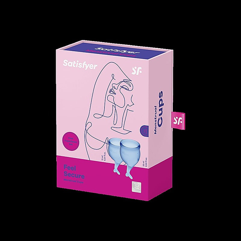 Satisfyer Feel Secure Medical Grade Silicone Menstrual Cups - Condoms