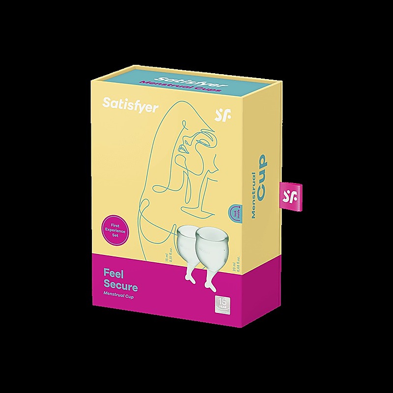 Satisfyer Feel Secure Medical Grade Silicone Menstrual Cups - Condoms
