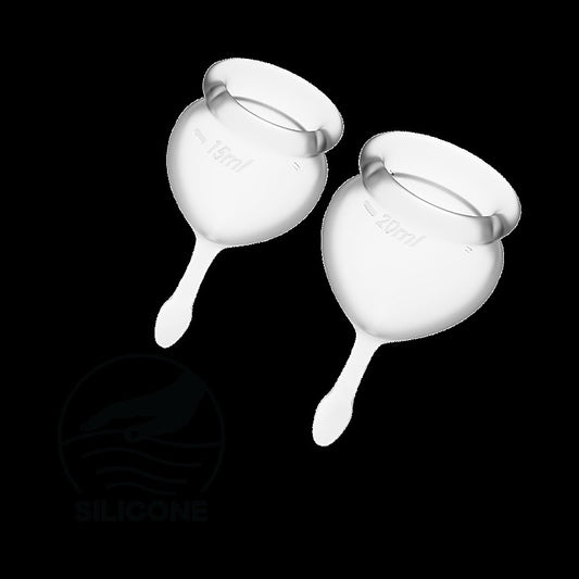 Satisfyer Feel Good Hygienic Silicone Menstrual Cups - Condoms