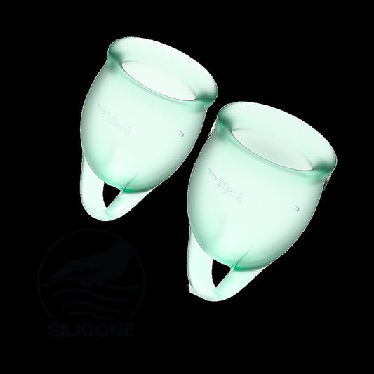 Satisfyer Feel Confident Silicone Menstrual Cups - Condoms