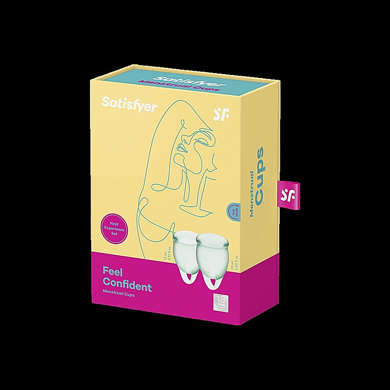 Satisfyer Feel Confident Silicone Menstrual Cups - Condoms