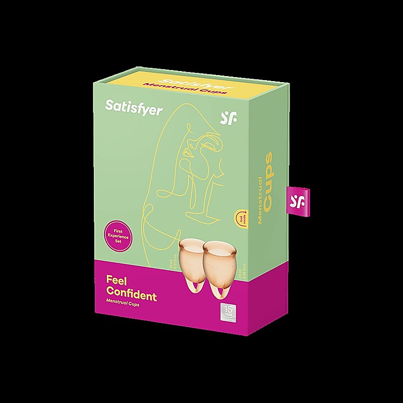 Satisfyer Feel Confident Silicone Menstrual Cups - Condoms