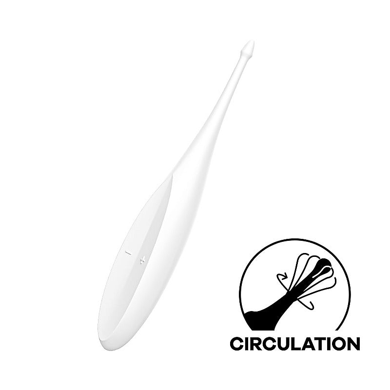 Twirling Fun 12 Functions Silicone Clitoral Vibrator - Glass Sex Toys