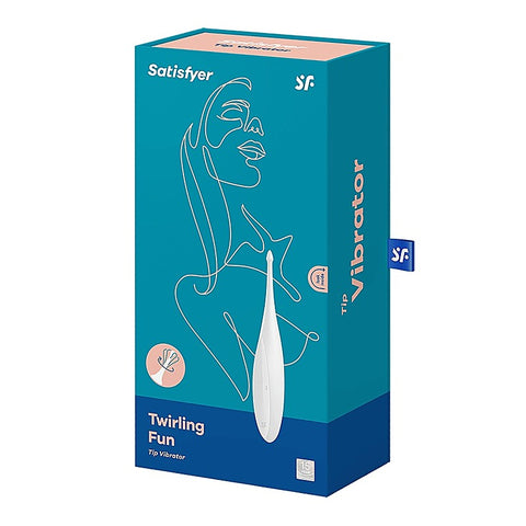 Twirling Fun 12 Functions Silicone Clitoral Vibrator - Glass Sex Toys