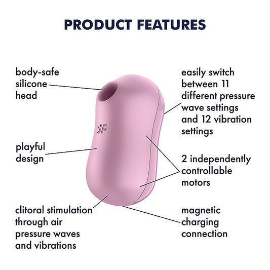 Satisfyer Cotton Candy Air Pulse Multi Functions Clitoral Massager