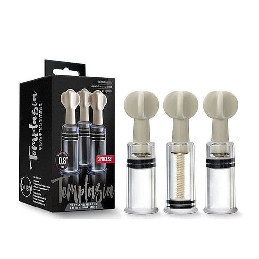 Temptasia Clit & Nipple Twist Suckers - Customizable Suction for Heightened Sensitivity