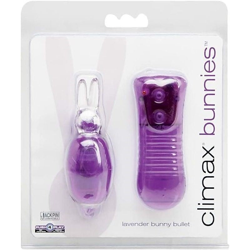 Lavender Bunny Bullet Vibrator - 10 Functions, Wiggling Ears - Bullet Vibrators