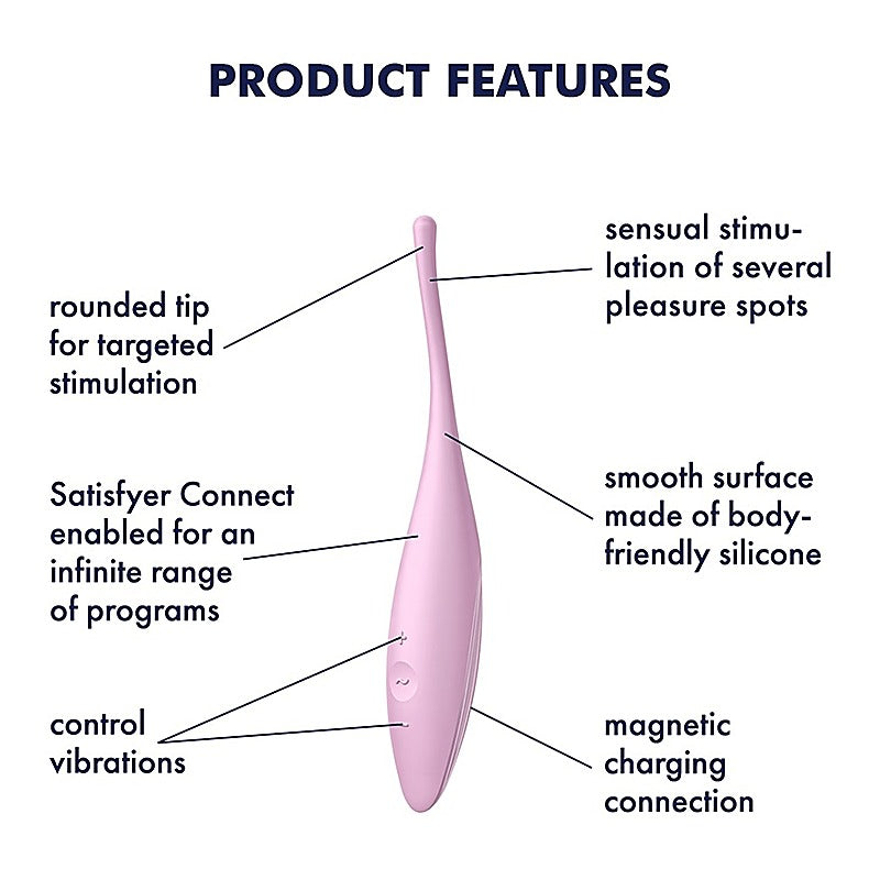 Twirling Joy App Controlled Circulating Vibrator - Bullet Vibrators