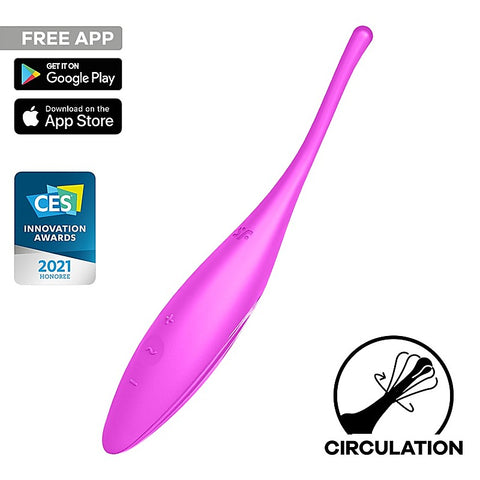 Twirling Joy App Controlled Circulating Vibrator - Bullet Vibrators