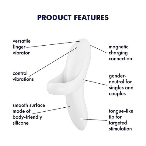 Bold Lover 12 Functions Vibrating Finger Vibrator - Finger and Tongue Vibrators