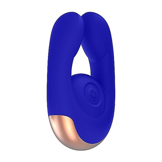 Elegance Dual Motor Clitoral Stimulator Fancy Blue - Personal Massagers