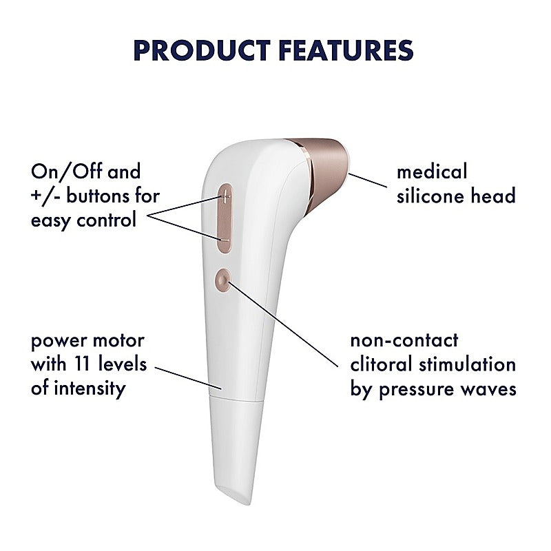 Number Two Air Pulse Clitoral Vibrator by Satisfyer - Clit Ticklers and Pulsators