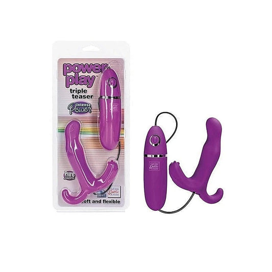 CalExotics Power Play Triple Teaser Prostate Vibrator - Prostate Toys