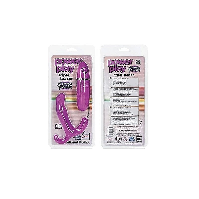 Power Play Triple Teaser Prostate Vibrator by CalExotics - Prostate Toys