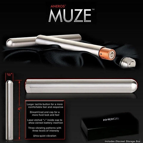 Muze Stainless Steel Bullet by Aneros - Bullet Vibrators