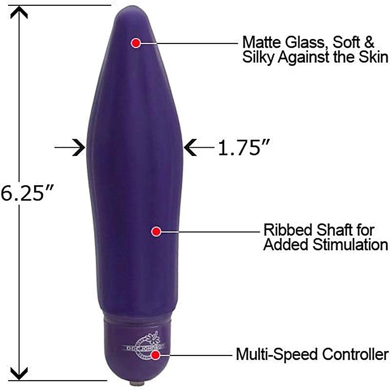 Reflections ECSTASY Adult Glass Vibrator by Doc Johnson - Glass Sex Toys