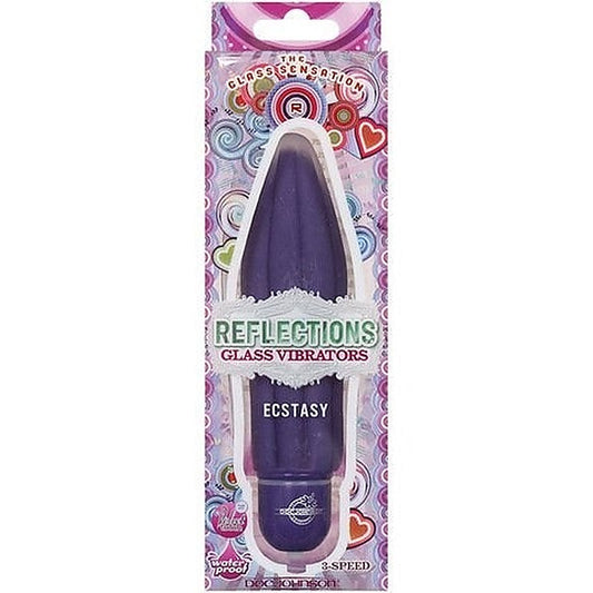 Reflections ECSTASY Adult Glass Vibrator by Doc Johnson - Glass Sex Toys