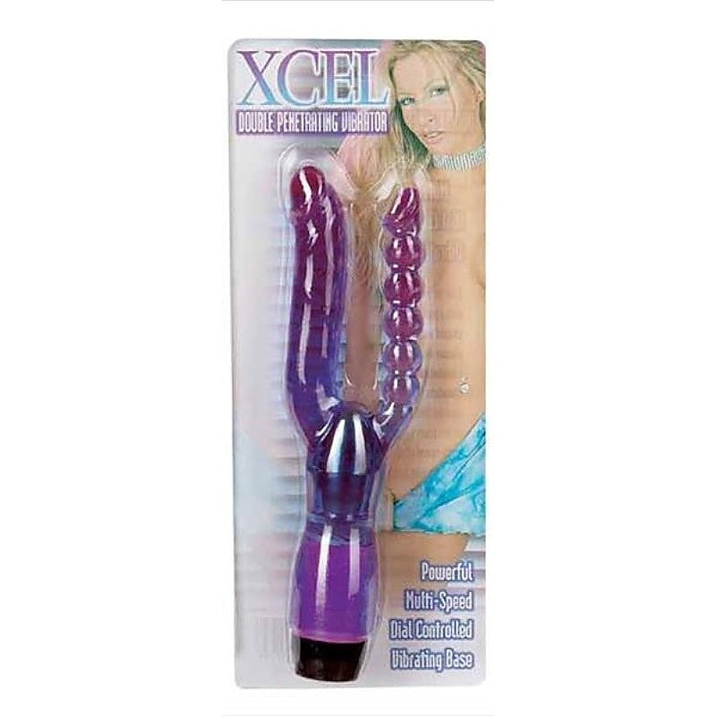 Xcel 10-Inch Dual Stimulation Vibrator by Seven Creations - G-Spot Vibrators