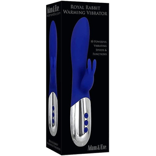 Adam & Eve Royal Warming Rabbit Vibrator - Dual Stimulation Delight - Rabbit Vibrators