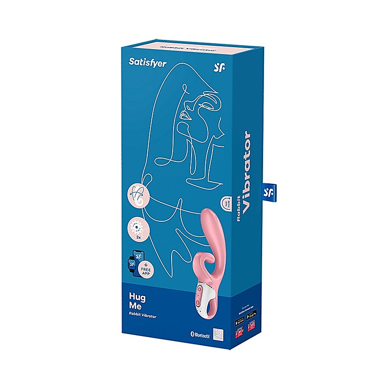 Hug Me App Control Multi Functions Rabbit Vibrator - Clit Ticklers and Pulsators