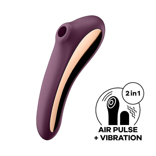 Satisfyer Dual Kiss Double Sided Air Pulse Clitoral Vibrator