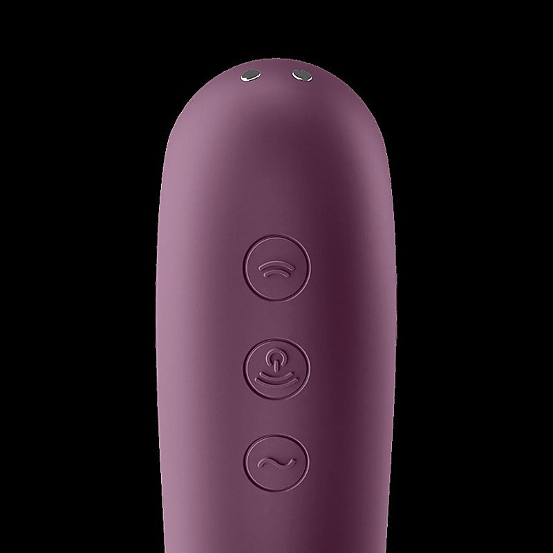 Dual Kiss Double Sided Air Pulse Clitoral Vibrator - Clit Ticklers and Pulsators