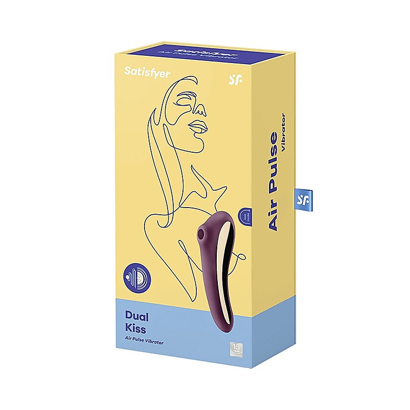 Dual Kiss Double Sided Air Pulse Clitoral Vibrator - Clit Ticklers and Pulsators
