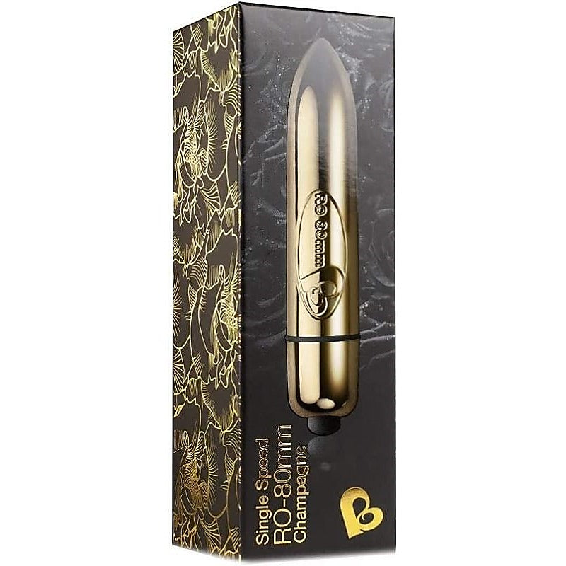 RO-80 Single Speed Champagne Gold by Rocks Off - Bullet Vibrators
