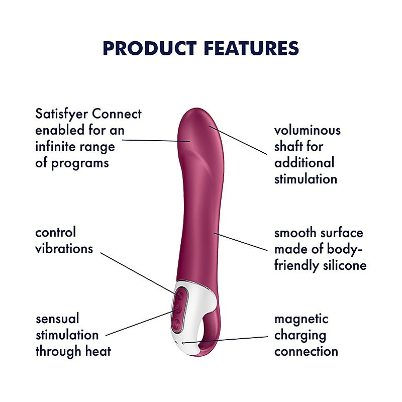 Big Heat App Connected Intense G Spot Massager by Satisfyer - G-Spot Vibrators