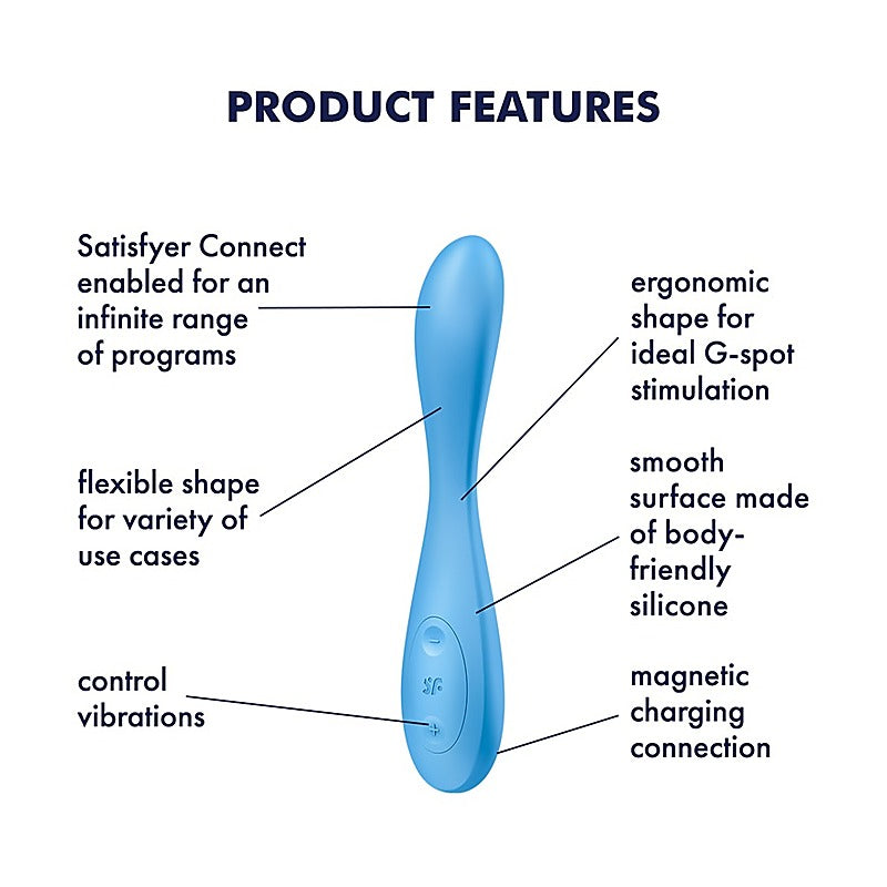 G Spot Flex 4 App Controlled Vibrator by Satisfyer - Remote Control Vibrators