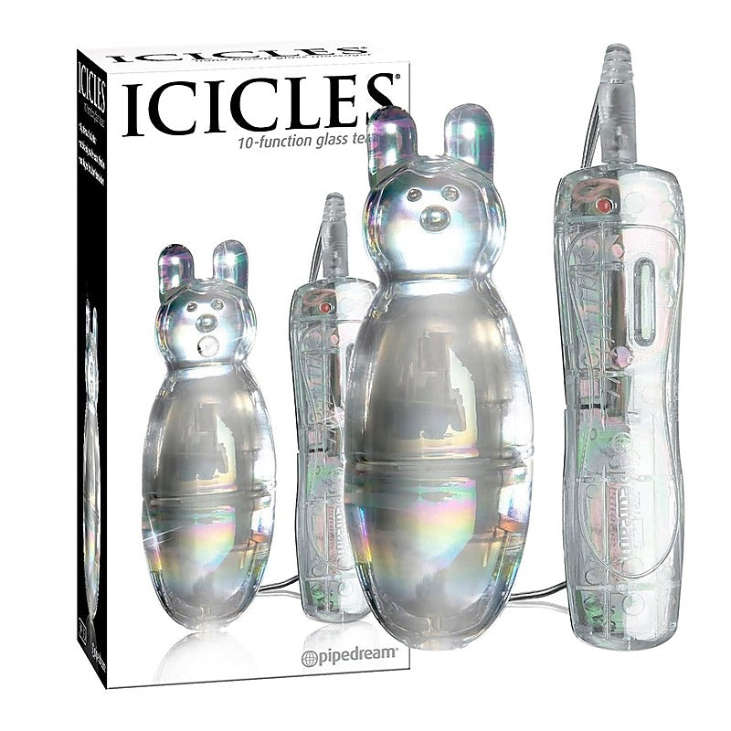 Icicles No. 33 Vibrating Glass Massager by Pipedream - Clit Ticklers and Pulsators